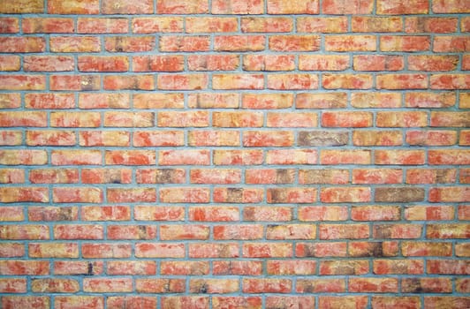 Red brick wall background 