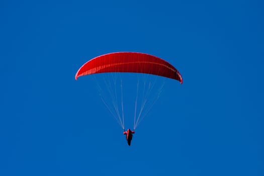 The recreational and competitive adventure sport of flying paragliders.