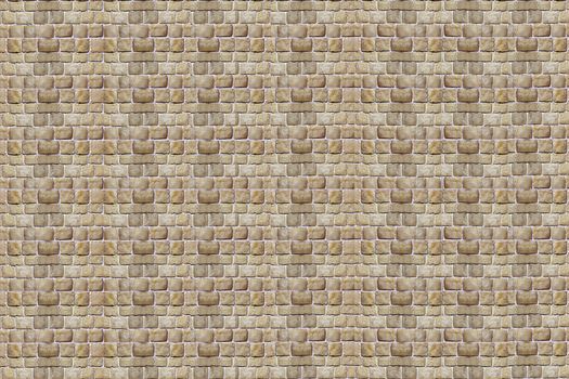 rows of tiles to create a driveway or a stone wall