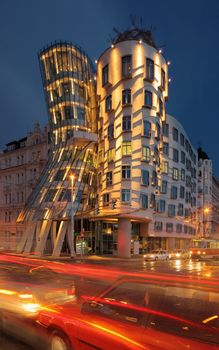 Dancing house in Prague Czech Republic