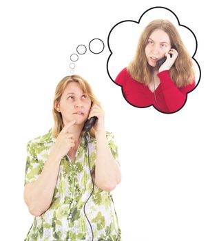 Daughter calling worried mother