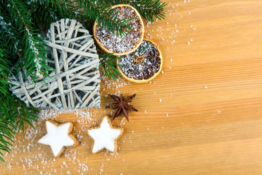 Christmas cookies with festive decoration