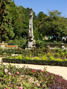 Flower garden at Masandra Palace, Crimea peninsula, Ukraine