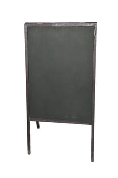 Blackboard of menu isolated on white background