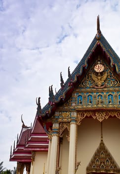 Architecture of the temple In Thailand.