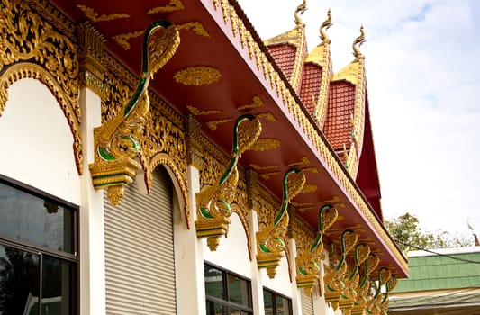 Architecture of the temple In Thailand.