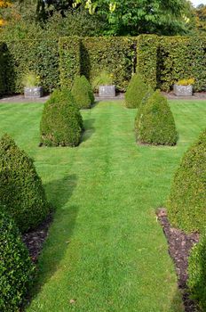 A garden in a park in Antwerp.