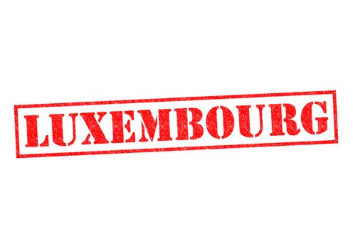 LUXEMBOURG Rubber Stamp over a white background.