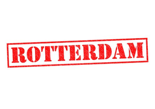 ROTTERDAM Rubber Stamp over a white background.