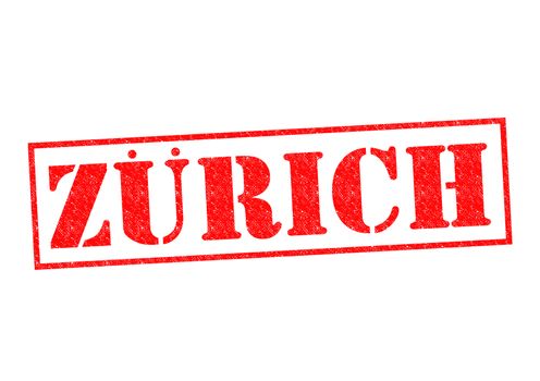 ZURICH Rubber Stamp over a white background.