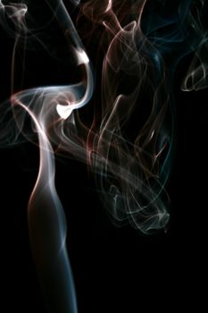 blue smoke abstract background close up