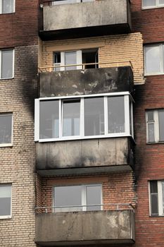 after a fire in an apartment house