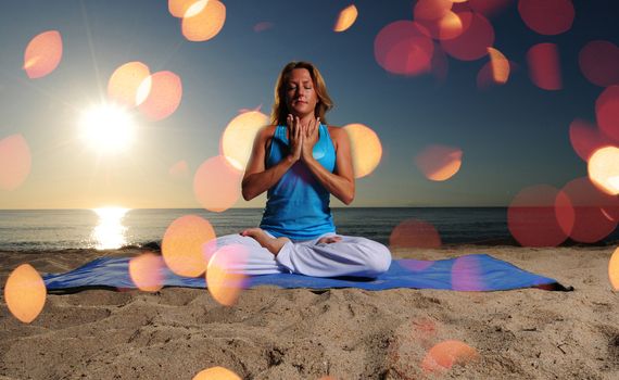 full lotus yoga position and meditation