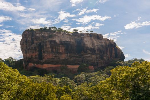 Sigiriya, place with a large stone and ancient rock fortress in Sri Lanka