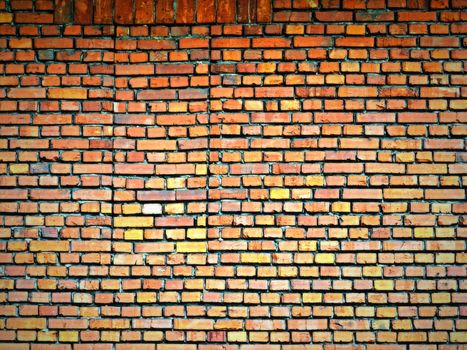 background or texture abstract orange brick wall
