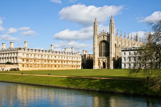 Nice view of Kings College Chapel in Cambridge, UK