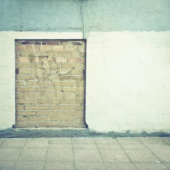 Brick and stone wall as a background image