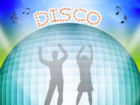 illustration of disco
