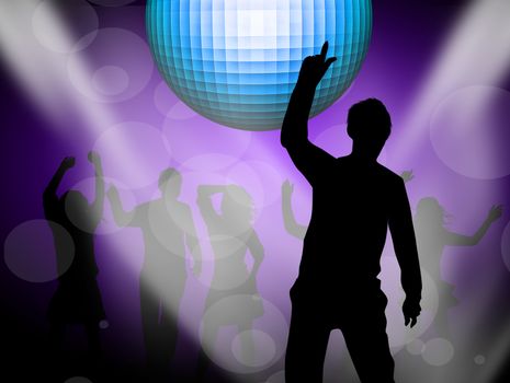 man dancing in the disco
