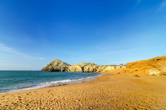 Deserted beach near Cabo de la Vela in La Guajira, Colombia