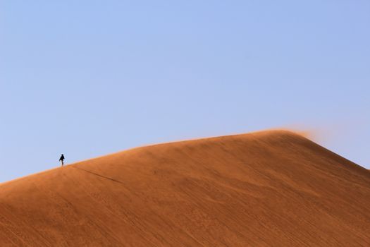 Sossusvlei sand dunes landscape in the Nanib desert near Sesriem, Namibia 