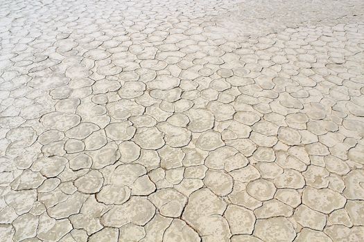 Soil detail of a dry pan, in the Sossusvlei sand dunes, Namib desert. Namibia