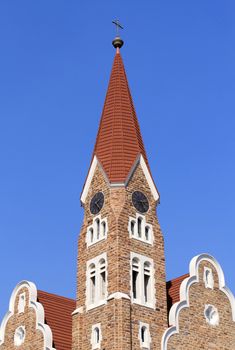 Christuskirche, famous Lutheran church landmark in Windhoek, Namibia 