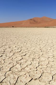 Sossusvlei sand dunes landscape in the Nanib desert near Sesriem, Namibia 