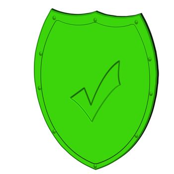 Image of a shield, as protection concept.