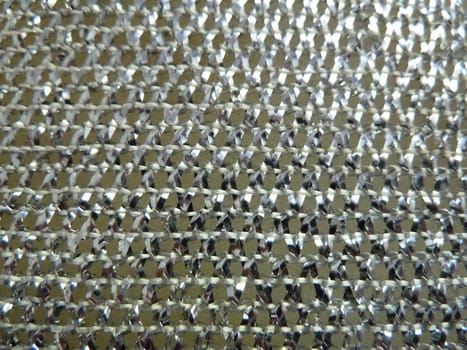 Shiny silver mesh as a background