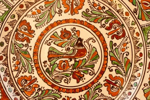 Hungarian ceramic in detail.