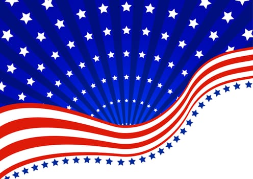 American background for Independence Day on July 4