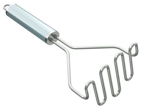 Potato masher isolated on a white background. 3D render.