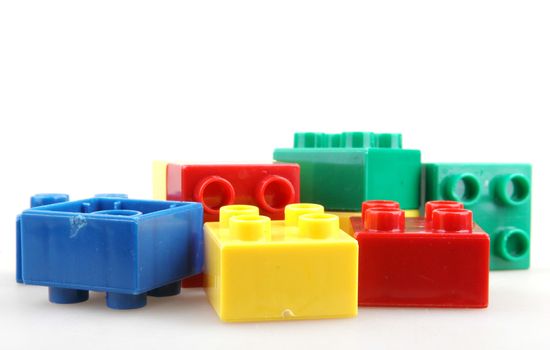 Building Blocks Isolated On White