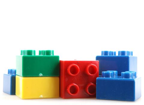 Building Blocks Isolated On White