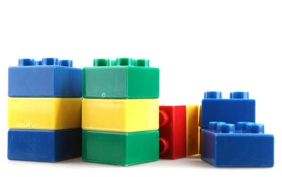 Building Blocks Isolated On White