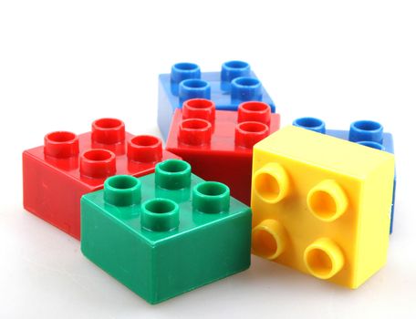 Building Blocks Isolated On White