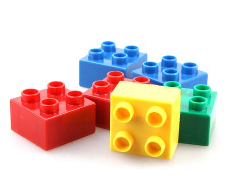 Building Blocks Isolated On White