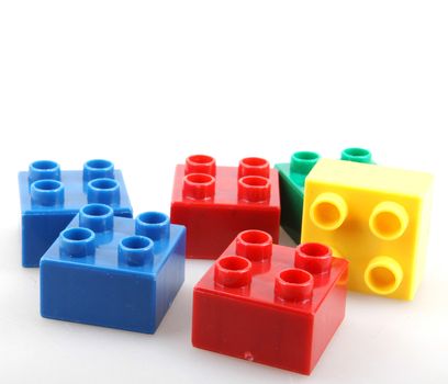 Building Blocks Isolated On White