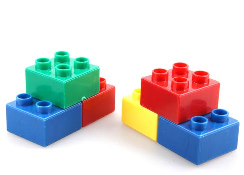 Building Blocks Isolated On White