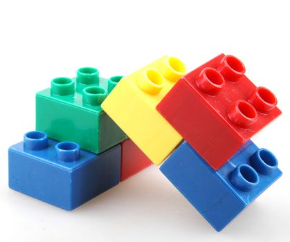 Building Blocks Isolated On White