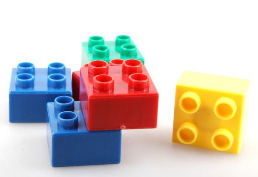 Building Blocks Isolated On White