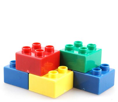 Building Blocks Isolated On White