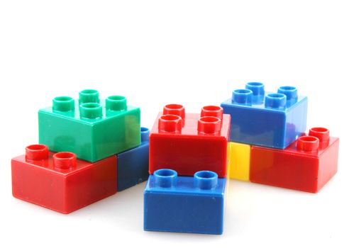 Building Blocks Isolated On White