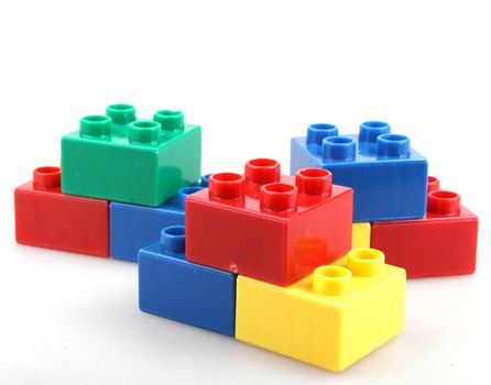 Building Blocks Isolated On White