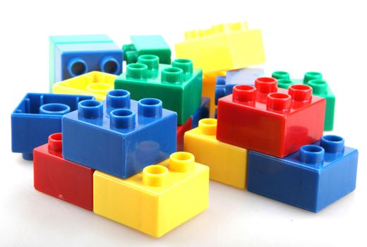 Building Blocks Isolated On White