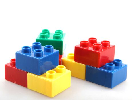 Building Blocks Isolated On White