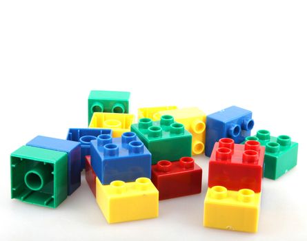 Building Blocks Isolated On White