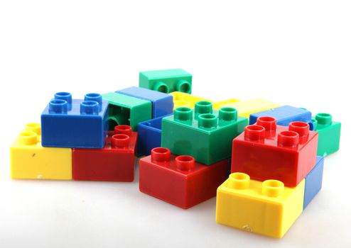 Building Blocks Isolated On White