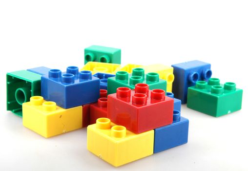 Building Blocks Isolated On White